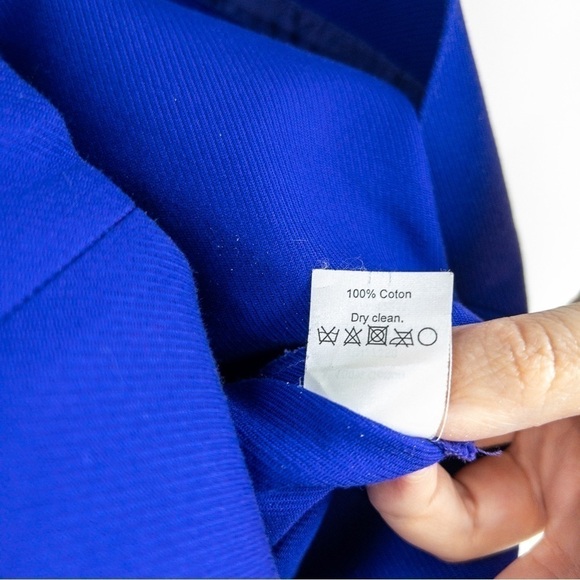 J Crew Factory Womens Egyptian Blue Cotton Mini Skirt Size 4 - Picture 8 of 9